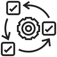 Agile Development and Sprint Execution Icon