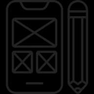 UI UX Design and Prototyping Icon